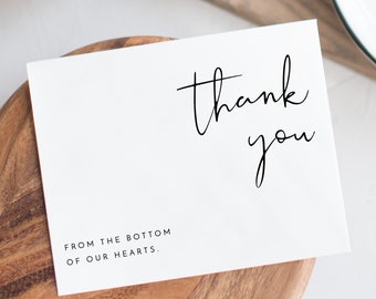 Printable thank by yourself Etsy graphic regarding Printable Thank You Card identified as Printable thank on your own Etsy